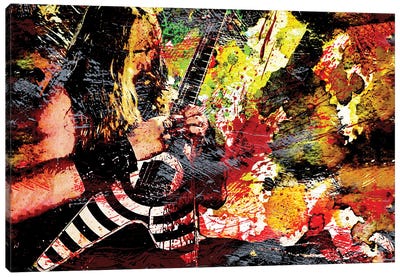 Zakk Wylde - Ozzy Osbourne "No More Tears" Canvas Art Print - Rockchromatic