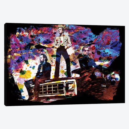 The Killers "The Man" Canvas Print #RCM227} by Rockchromatic Art Print