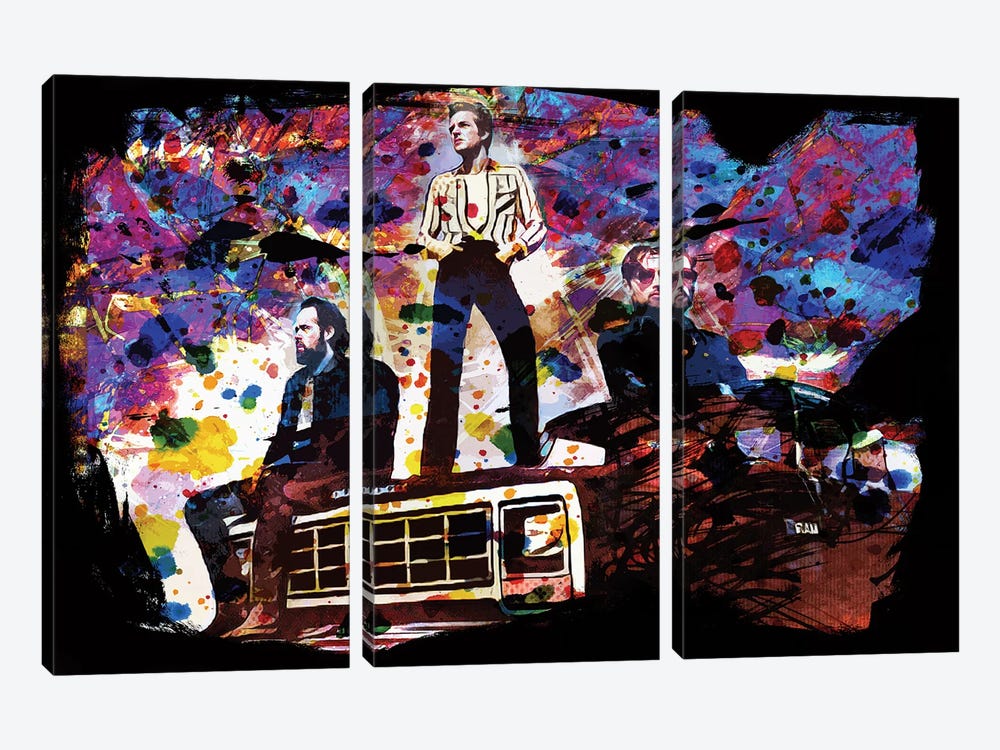 The Killers "The Man" by Rockchromatic 3-piece Canvas Print