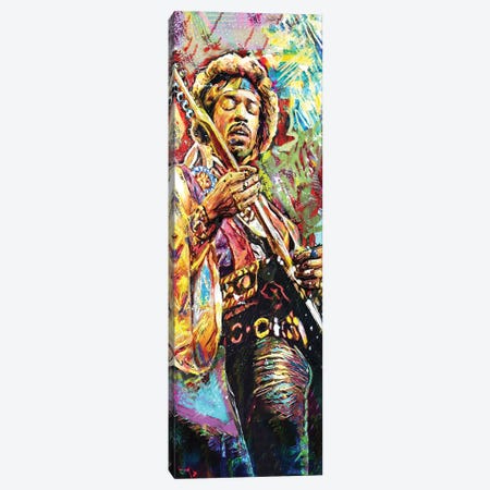 Jimi Hendrix "Little Wing 2" Canvas Print #RCM229} by Rockchromatic Canvas Art