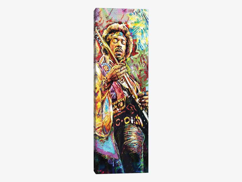 Jimi Hendrix "Little Wing 2" by Rockchromatic 1-piece Canvas Print