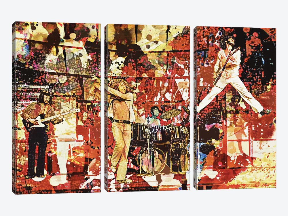 The Who "My Generation" by Rockchromatic 3-piece Canvas Artwork