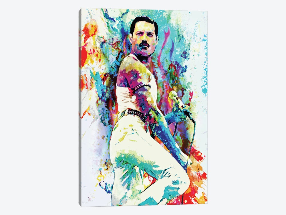 Freddie Mercury - We Will Rock You by Rockchromatic 1-piece Art Print
