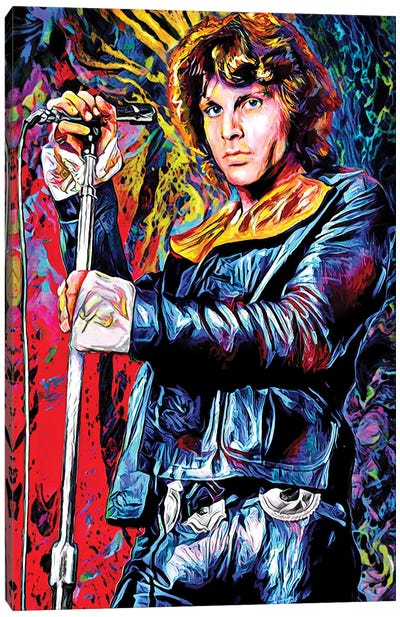 Jim Morrison - The Doors - LA Woman Canvas Art Print - Sixties Nostalgia Art