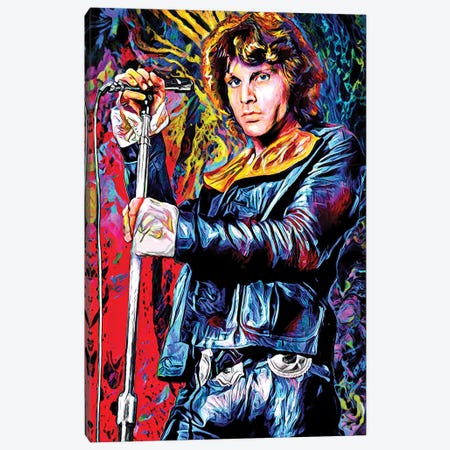 Jim Morrison - The Doors - LA Woman Canvas Print #RCM244} by Rockchromatic Canvas Print