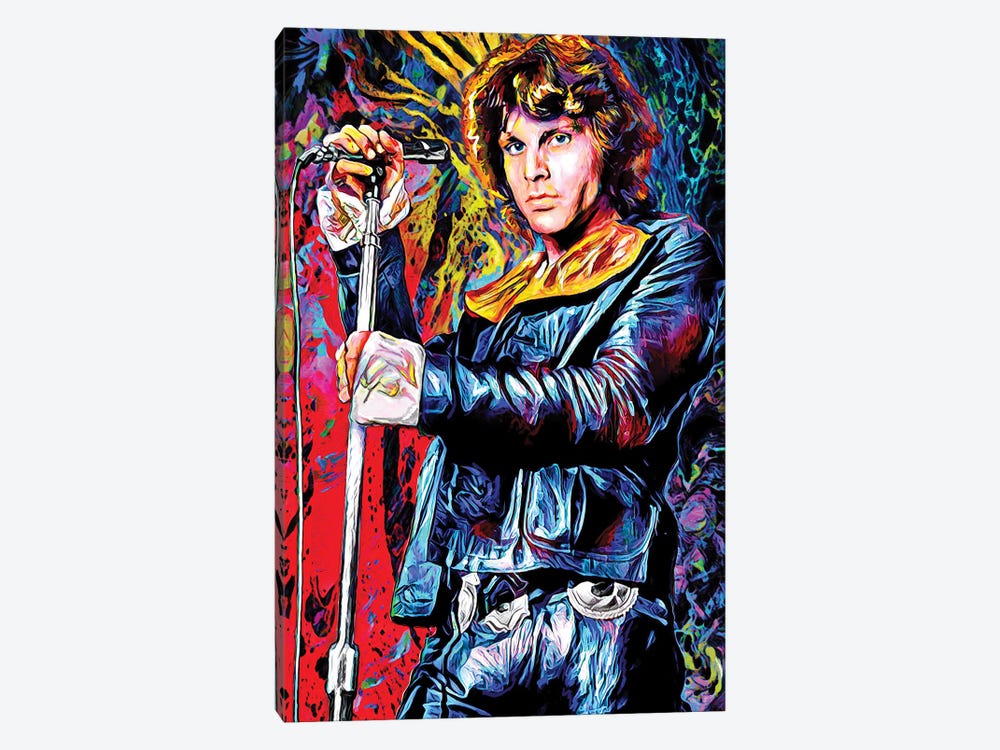Jim Morrison - The Doors - LA Woman by Rockchromatic 1-piece Canvas Art