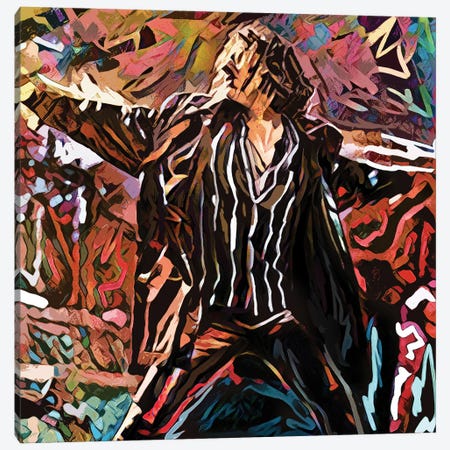 Michael Hutchence - INXS - New Sensation Canvas Print #RCM246} by Rockchromatic Art Print