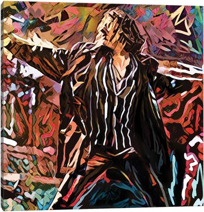 Michael Hutchence - INXS - New Sensation Canvas Art Print - Rockchromatic