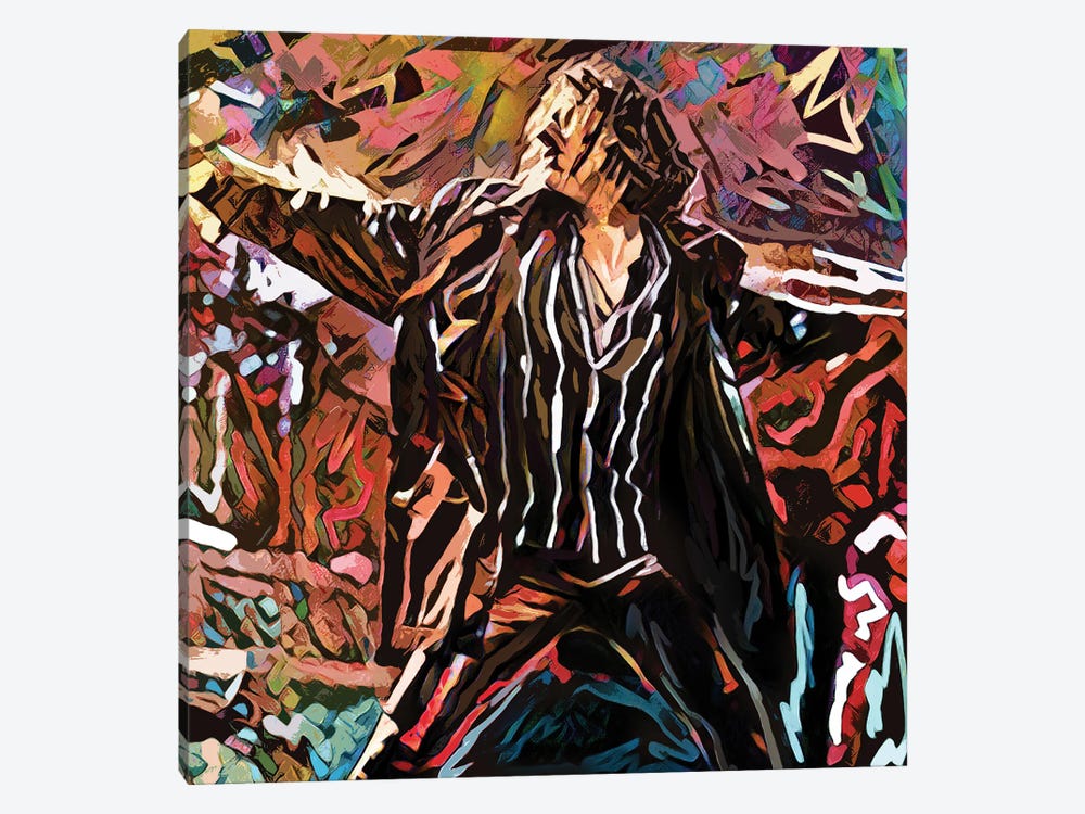 Michael Hutchence - INXS - New Sensation by Rockchromatic 1-piece Canvas Wall Art