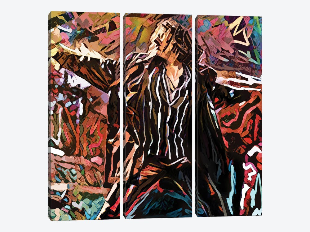 Michael Hutchence - INXS - New Sensation by Rockchromatic 3-piece Canvas Artwork