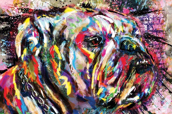 Street Art: Bulldog Life by Rockchromatic