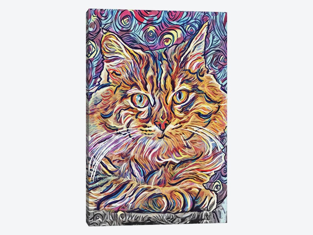 Cat Lovers by Rockchromatic 1-piece Canvas Print