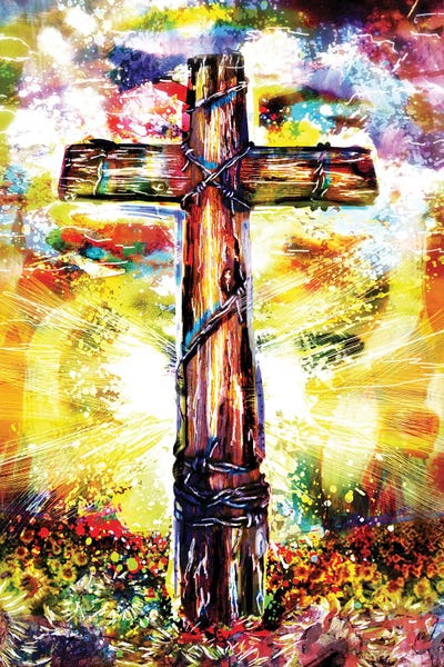 Fine Art Print: Christian Cross by Rockchromatic