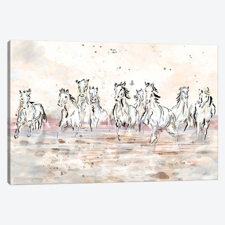 Wild Horses Canvas Print #RCM262} by Rockchromatic Canvas Wall Art