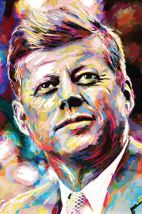 JFK by Rockchromatic wall art
