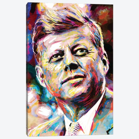 JFK Canvas Print #RCM264} by Rockchromatic Canvas Print