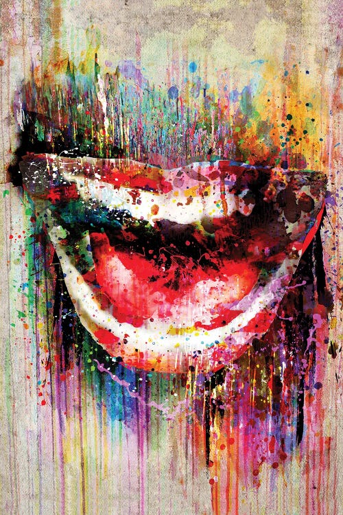 Lips Mouth Smile by Rockchromatic wall art