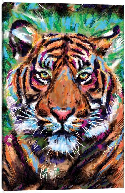 Tiger Canvas Art Print - Rockchromatic