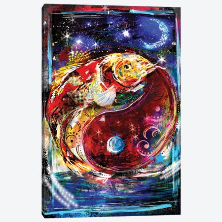 Yin Yang - Balance And Good Fortune Canvas Print #RCM277} by Rockchromatic Canvas Wall Art