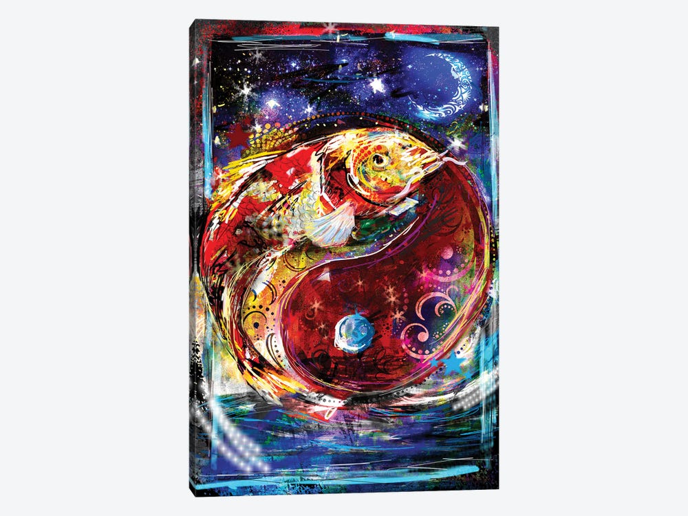 Yin Yang - Balance And Good Fortune by Rockchromatic 1-piece Canvas Artwork