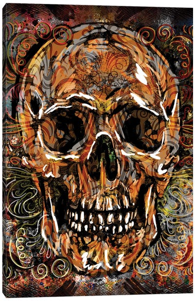 Skull - Nature's Sculpture Canvas Art Print - Rockchromatic