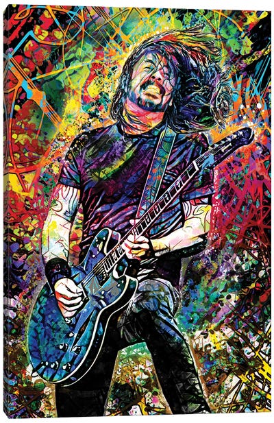 Dave Grohl - Best Of You Canvas Art Print - Celebrity Art