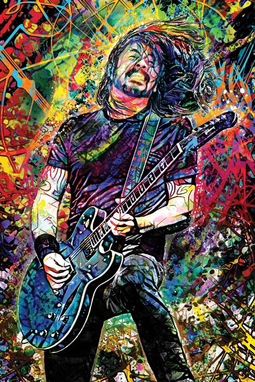 Dave Grohl - Best Of You by Rockchromatic wall art