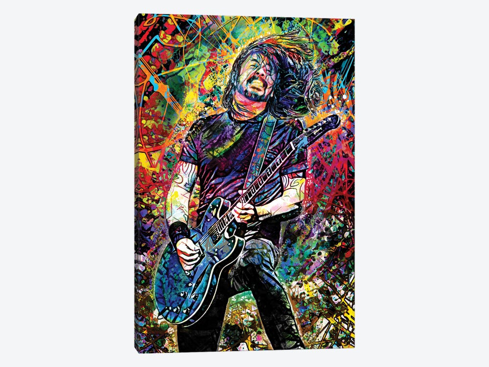 Dave Grohl - Best Of You by Rockchromatic 1-piece Canvas Artwork