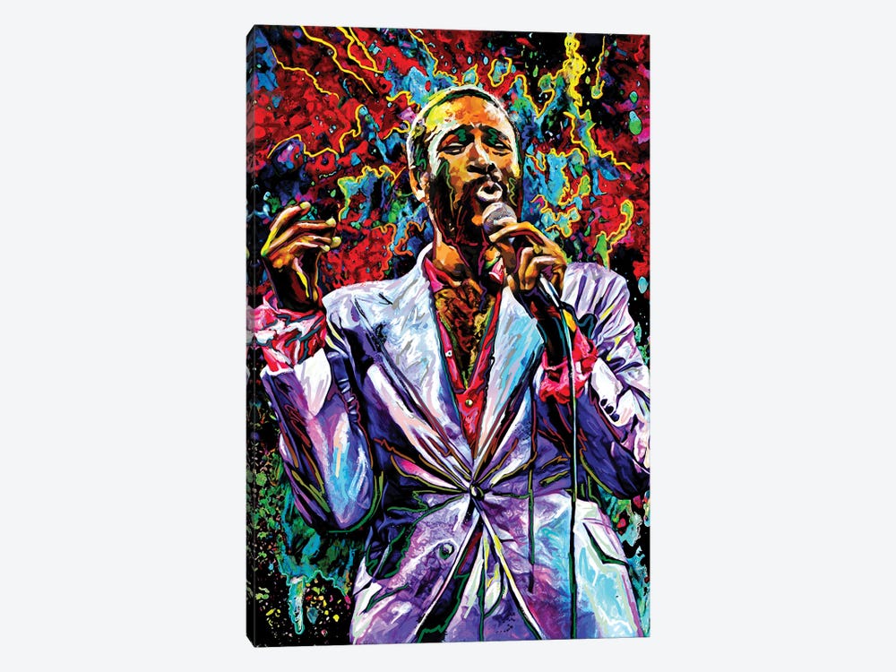 Marvin Gaye - Lets Get It On by Rockchromatic 1-piece Canvas Print