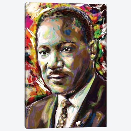 Martin Luther King - I Have A Dream Canvas Print #RCM290} by Rockchromatic Canvas Print