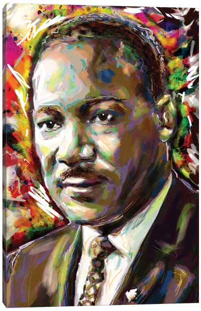 Martin Luther King - I Have A Dream Canvas Art Print - Rockchromatic