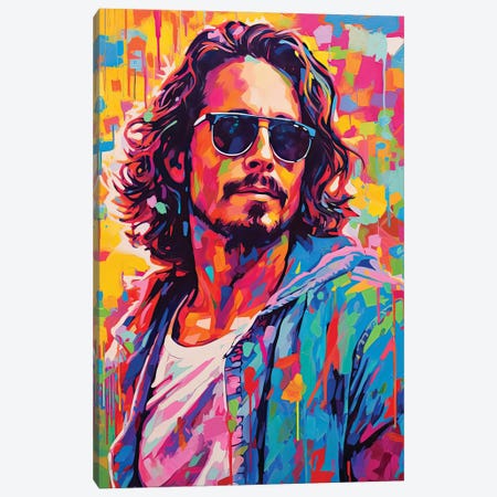 Chris Cornell - Like A Stone Canvas Print #RCM292} by Rockchromatic Art Print