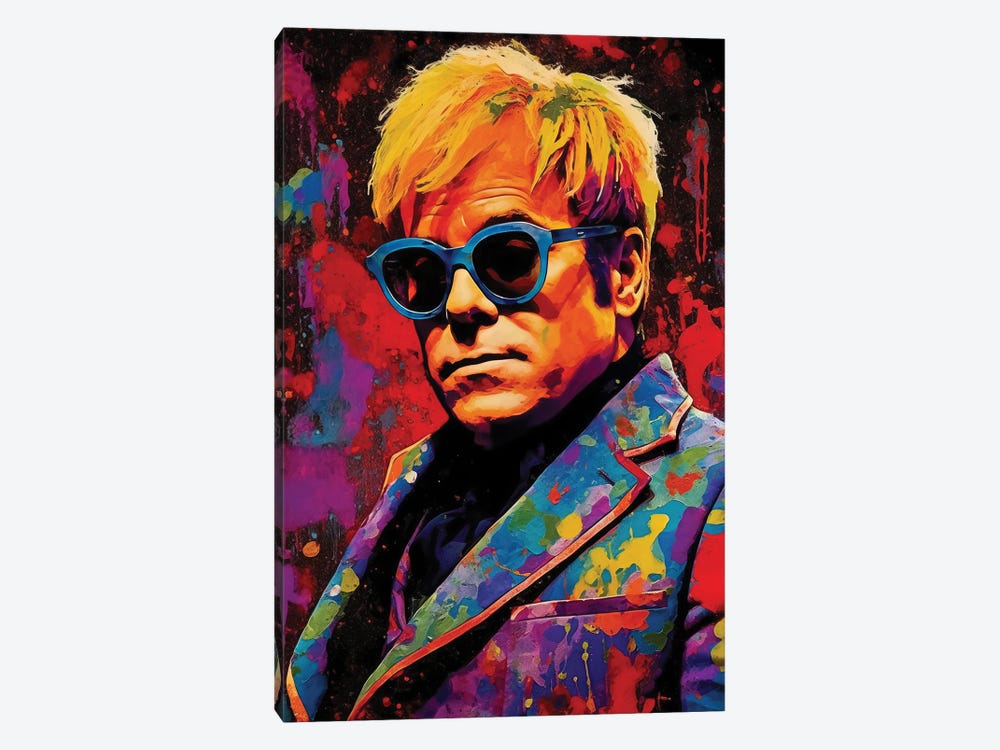 Elton John - Rocket Man by Rockchromatic 1-piece Art Print