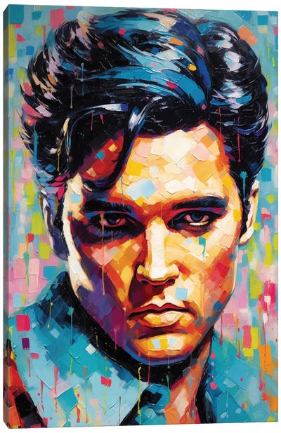 Elvis Presley - Love Me Tender Canvas Art Print - Rockchromatic