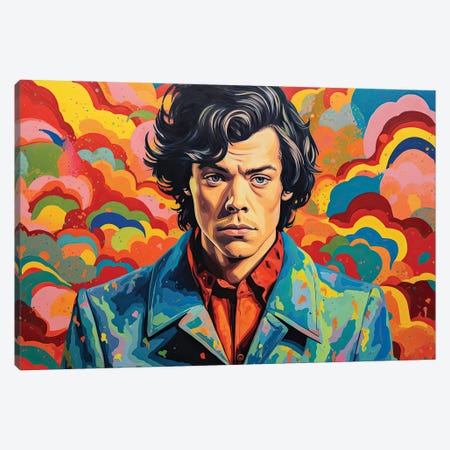 Harry Styles - As It Was Canvas Print #RCM297} by Rockchromatic Canvas Wall Art
