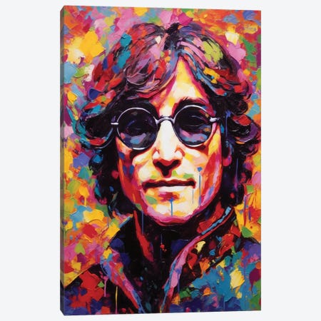 John Lennon - Instant Karma Canvas Print #RCM298} by Rockchromatic Canvas Print