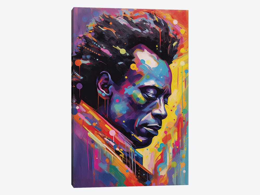 Miles Davis - Kind Of Blue by Rockchromatic 1-piece Canvas Artwork