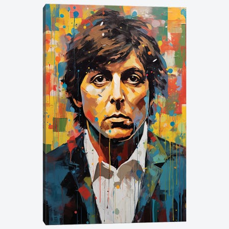 Paul McCartney - Maybe I'm Amazed Canvas Print #RCM302} by Rockchromatic Canvas Print