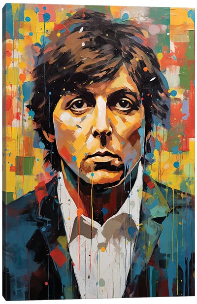 Paul McCartney - Maybe I'm Amazed Canvas Art Print - Rockchromatic