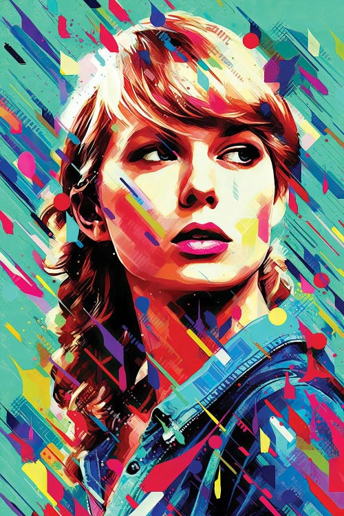 Bejeweled Taylor Swift Digital Art Print