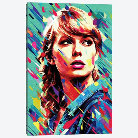 Joel Tesch Canvas Prints - Taylor Swift ( People > celebrities > musicians > Taylor Swift art) - 26x18 in