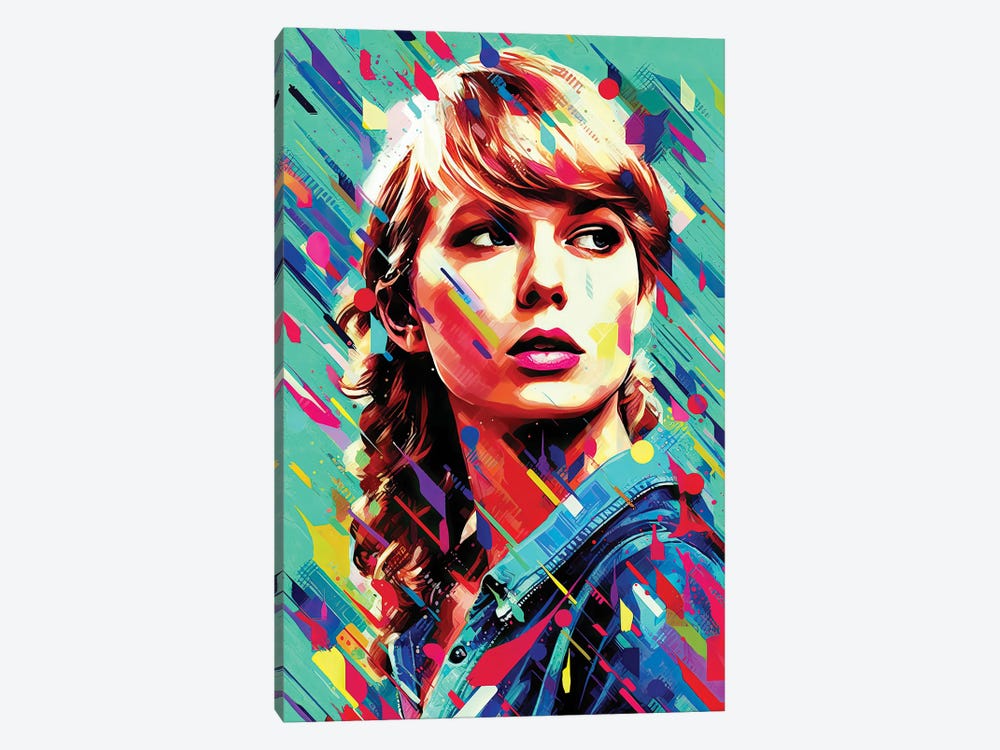 Taylor Swift - Bejeweled by Rockchromatic 1-piece Canvas Wall Art