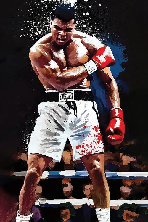 Muhammad Ali - Sting Like A Bee by Rockchromatic wall art