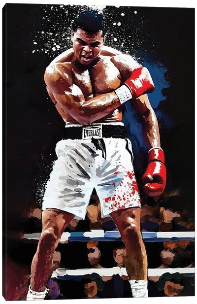 Muhammad Ali - Sting Like A Bee Canvas Art Print - Muhammad Ali