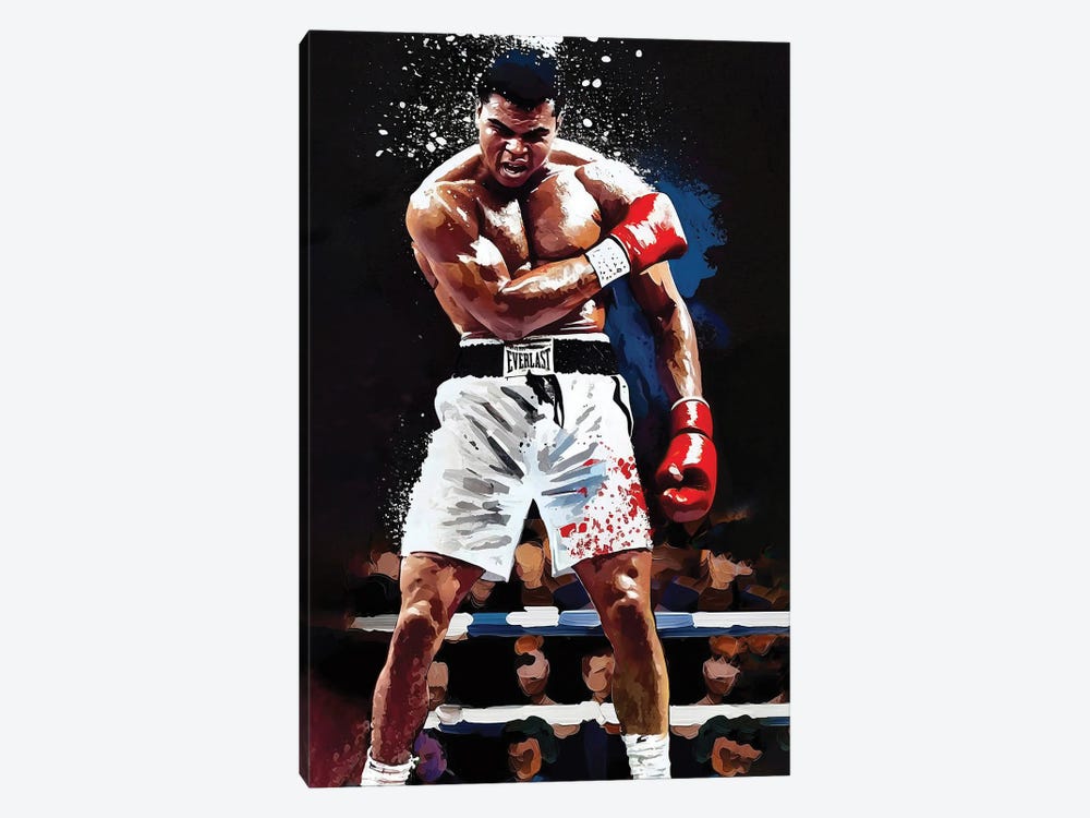 Muhammad Ali - Sting Like A Bee by Rockchromatic 1-piece Art Print