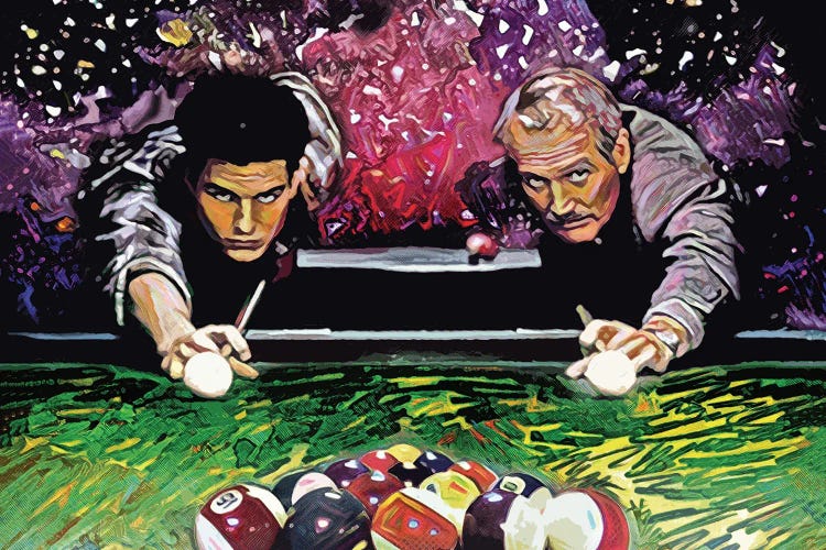 The Color Of Money - Tom Cruise & Paul Newman "Nine Ball" by Rockchromatic wall art