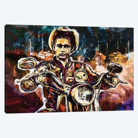 James Dean "Rebel Without A Cause" Canvas Print #RCM94} by Rockchromatic Canvas Wall Art