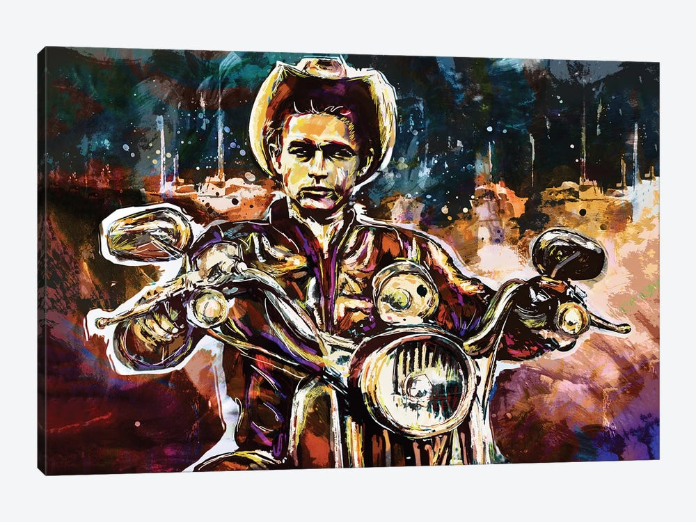 James Dean "Rebel Without A Cause" by Rockchromatic 1-piece Canvas Print