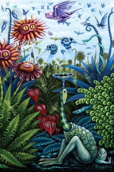 Pop Surrealism & Lowbrow: Garden II by R.S. Connett