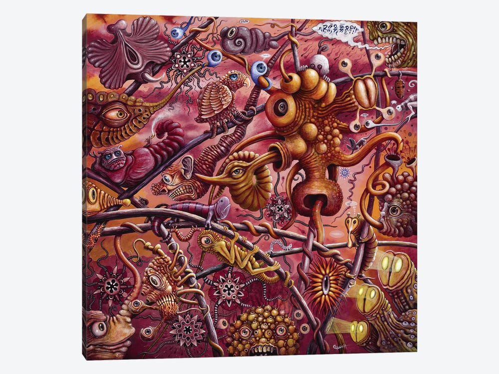 Neurochaos by R.S. Connett 1-piece Canvas Art